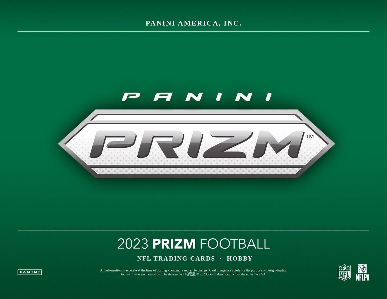 2023 PANINI PRIZM FOOTBALL HOBBY 12 BOX CASE