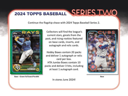 2024 TOPPS BASEBALL SERIES 2 JUMBO (BOX)