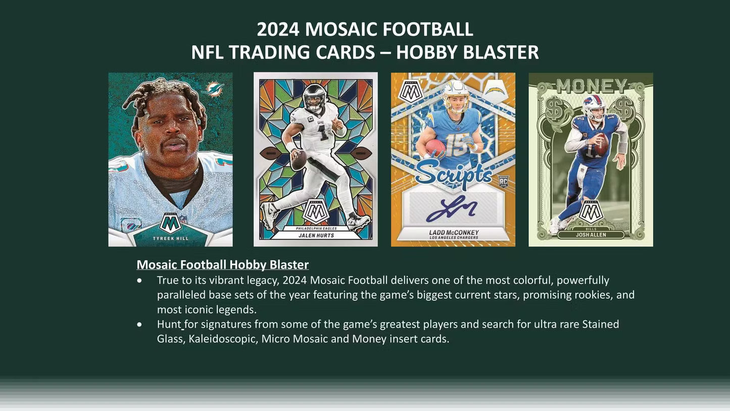 2024 PANINI MOSAIC FOOTBALL HOBBY BLASTER 20 BOX (CASE)