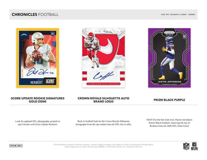 2020 Panini Chronicles Football Hobby (Box)