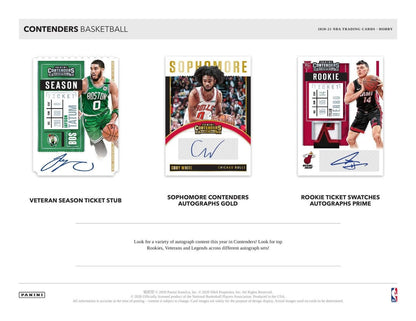 2020-21 Panini Contenders Basketball Hobby (Box)