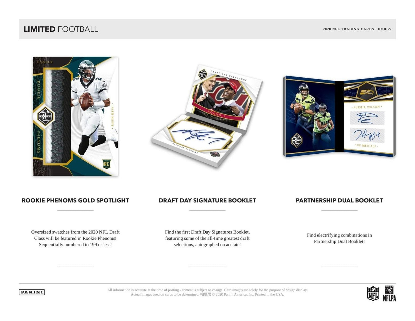 2020 Panini Limited Football Hobby 14 Box (Case)