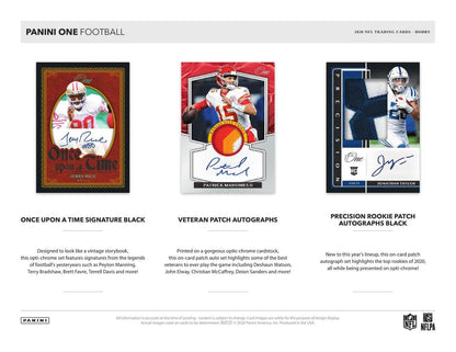 2020 Panini One Football Hobby 20 Box (Case)