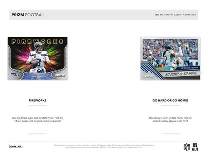 2020 Panini Prizm Football Hanger 20ct (Walmart)(Box)