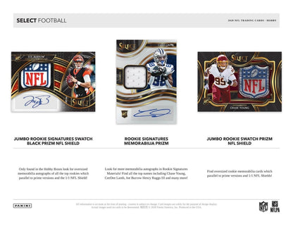 2020 Panini Select Football Hobby 12 Box (Case)