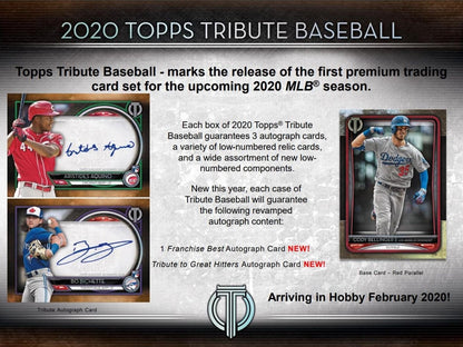 2020 Topps Tribute Baseball Hobby 6 Box (Case)