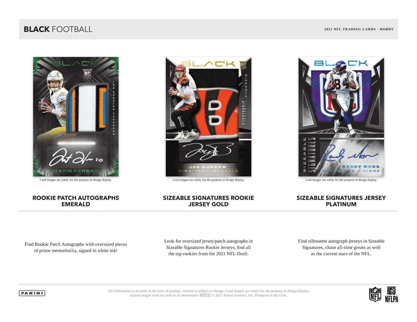 2021 Panini Black Football Hobby 12 Box (Case)