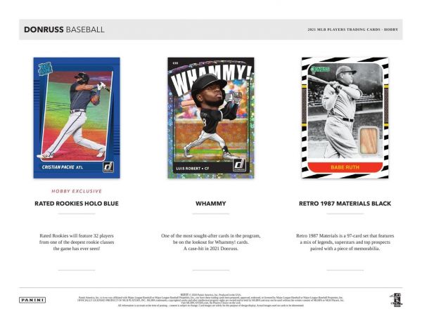 2021 Panini Donruss Baseball Hobby 16 Box (Case)