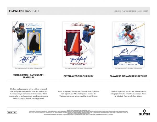 2021 Panini Flawless Baseball Hobby 2 Box (Case)