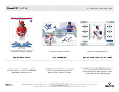 2021 Panini Flawless Baseball Hobby 2 Box (Case)