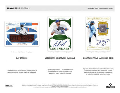 2021 Panini Flawless Baseball Hobby 2 Box (Case)