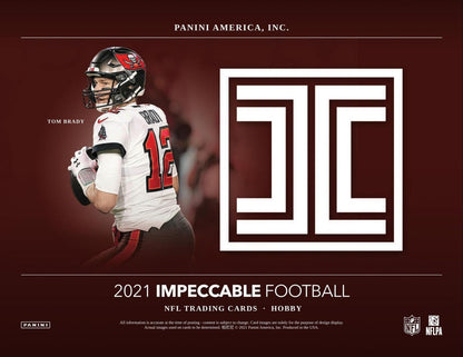 2021 Panini Impeccable Football Hobby 3 Box (Case)