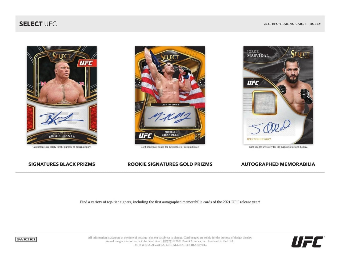 2021 Panini Select UFC Hobby 12 Box (Case)