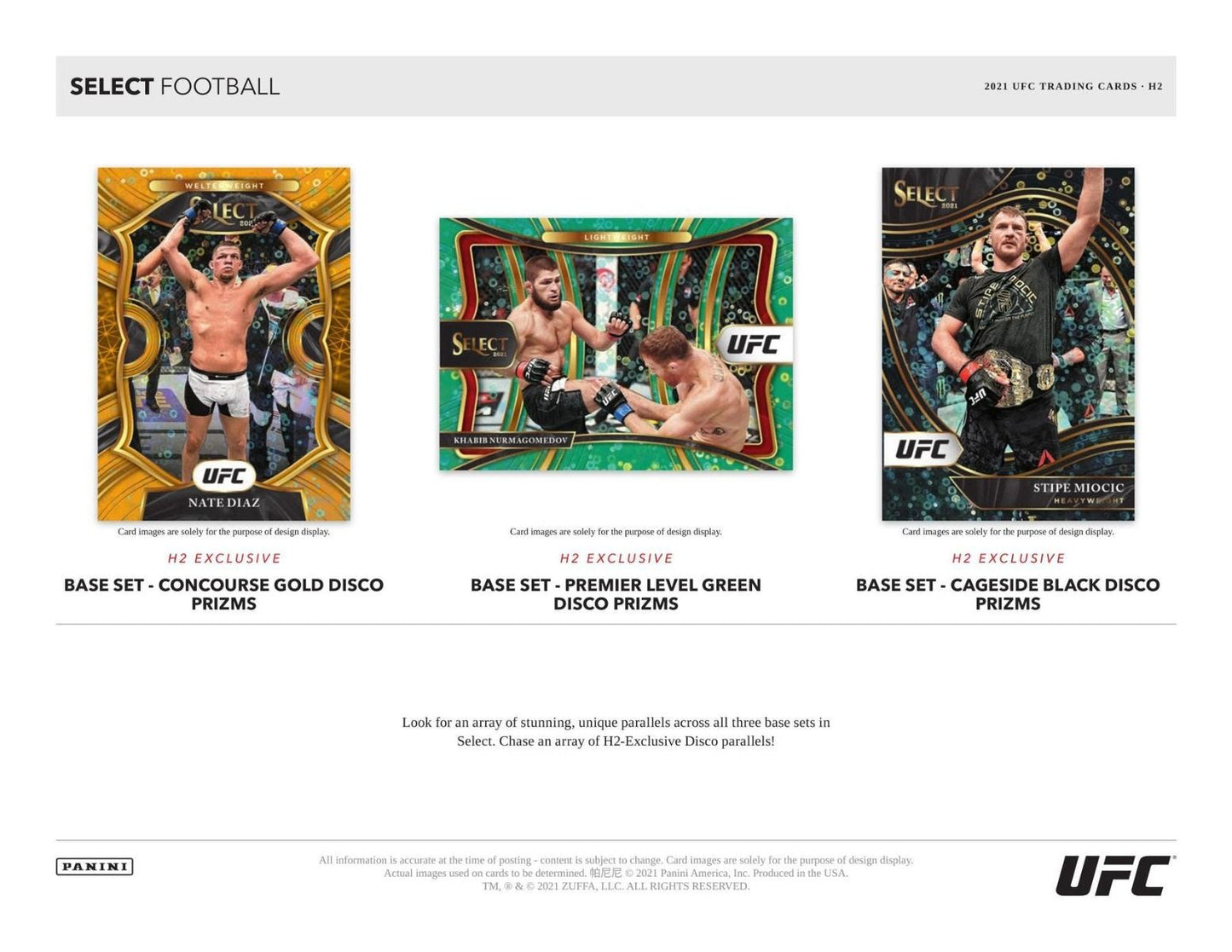 2021 Panini Select H2 Hybrid UFC Hobby (Box)