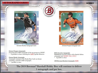 2019 Bowman Baseball Hobby (Box)