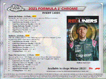 2021 Topps Chrome F1 Formula One Racing Lite (Box)