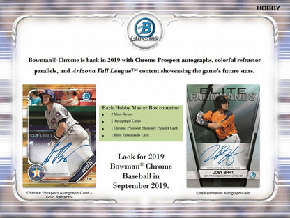 2019 Bowman Chrome Baseball Hobby (Box)