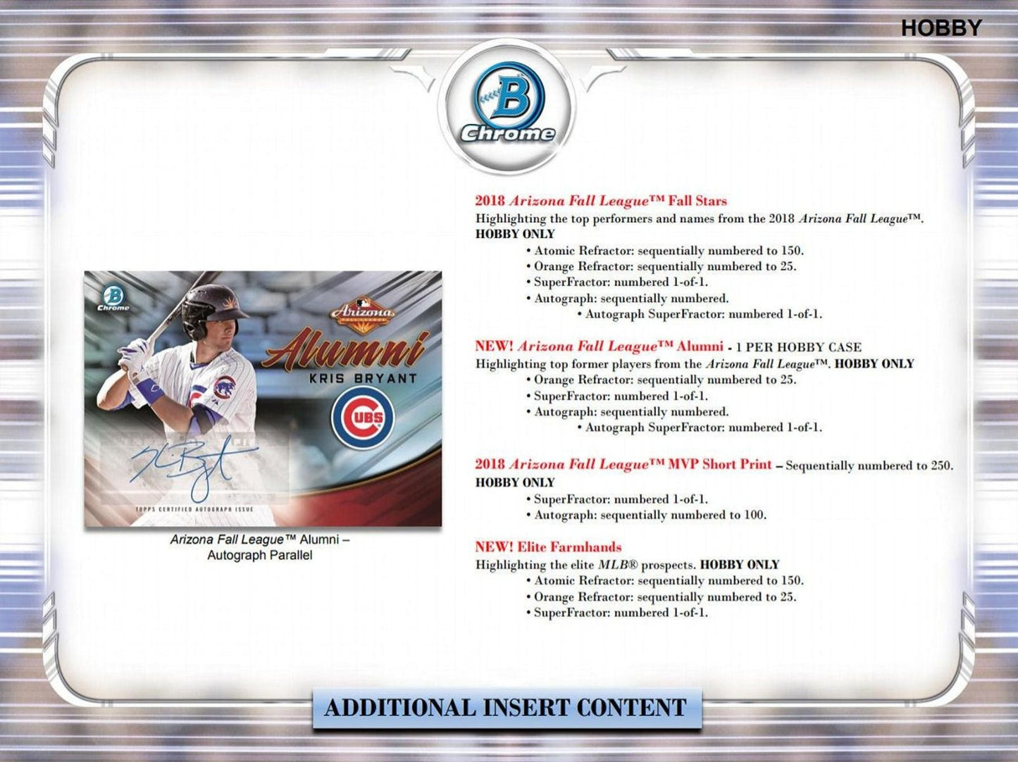 2019 Bowman Chrome Baseball Hobby (Box)