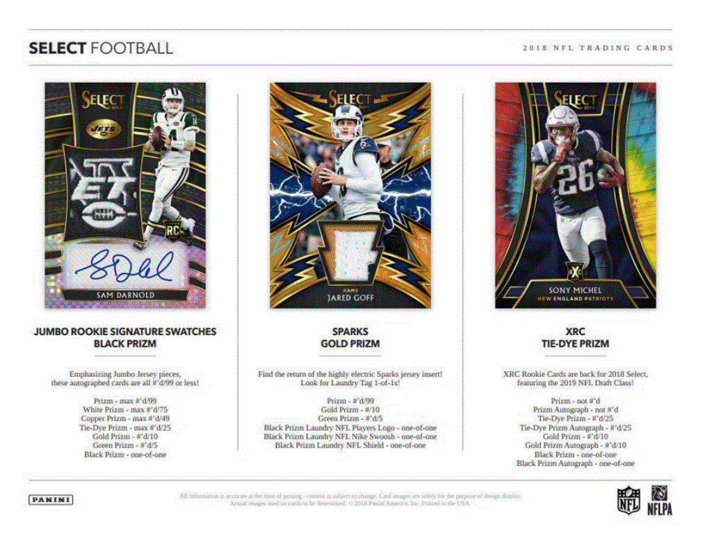 2018 Panini Select FOTL 1st off the Line Football Hobby (Box)