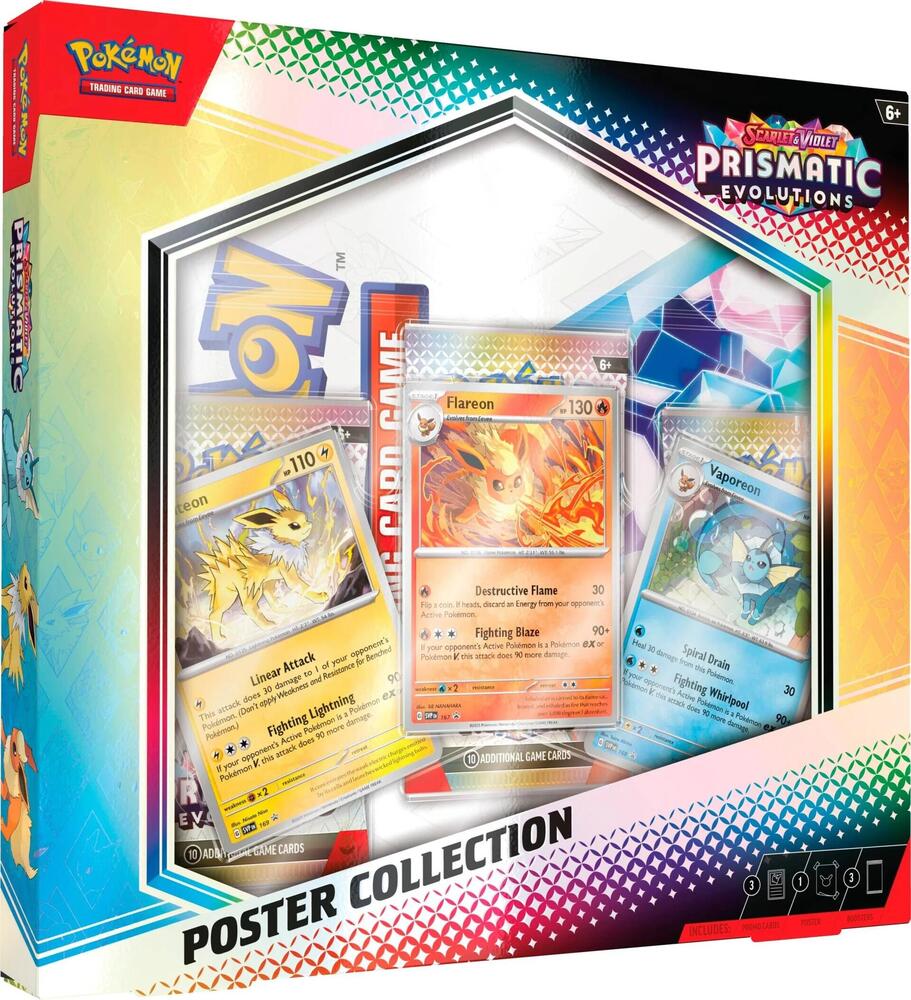 POKEMON SCARLET & VIOLET PRISMATIC EVOLUTIONS POSTER COLLECTION BOX (PRE SALE)