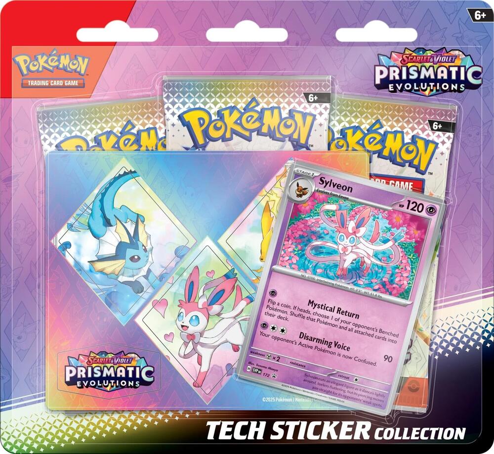 POKEMON SCARLET & VIOLET PRISMATIC EVOLUTIONS TECH STICKER