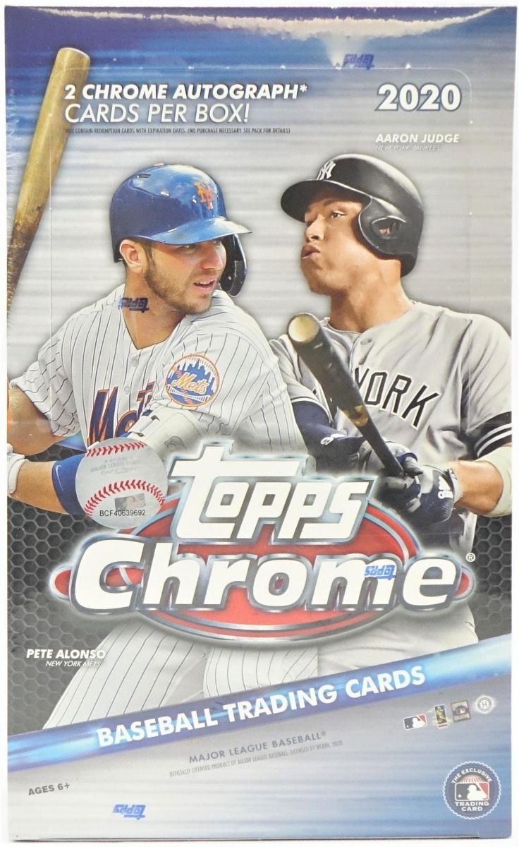 2020 Topps Chrome Baseball Hobby 12 Box (Case)