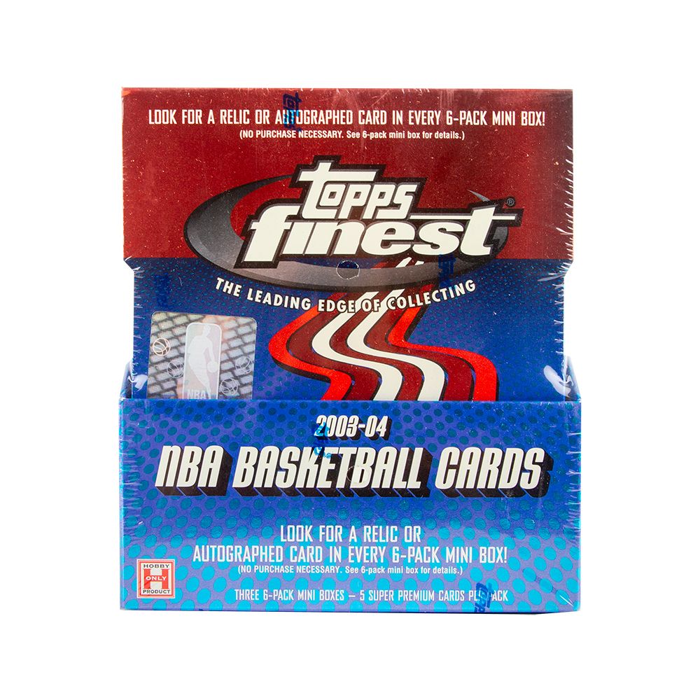 2003-04 Topps Finest Basketball Hobby 12 Box (Case)