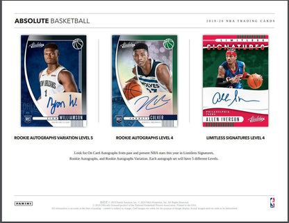 2019-20 Panini Absolute Memorabilia Basketball Hobby 10 Box (Case)