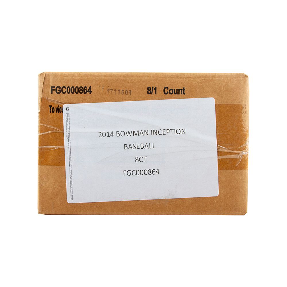 2014 Bowman Inception Baseball Hobby 8 Box (Case)