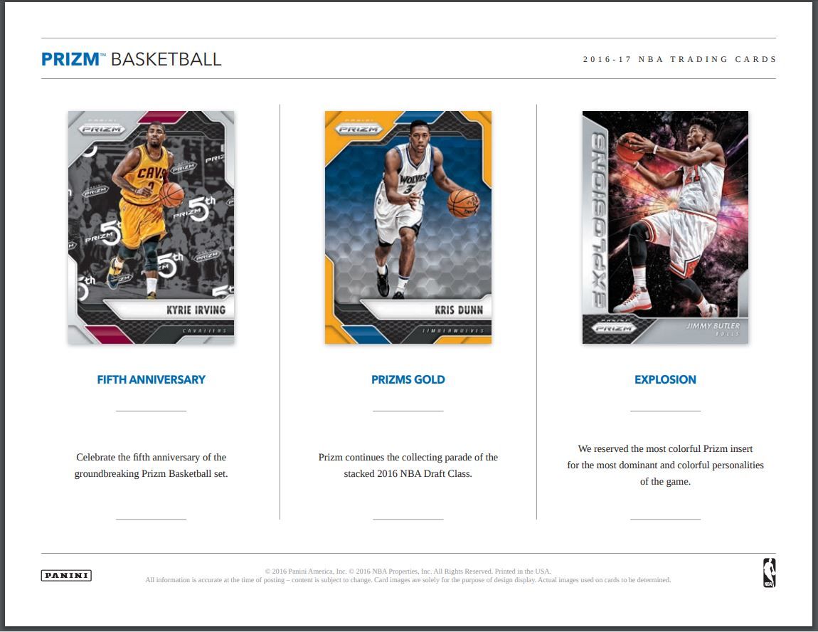 2016-17 Panini Prizm Basketball Jumbo (Box)