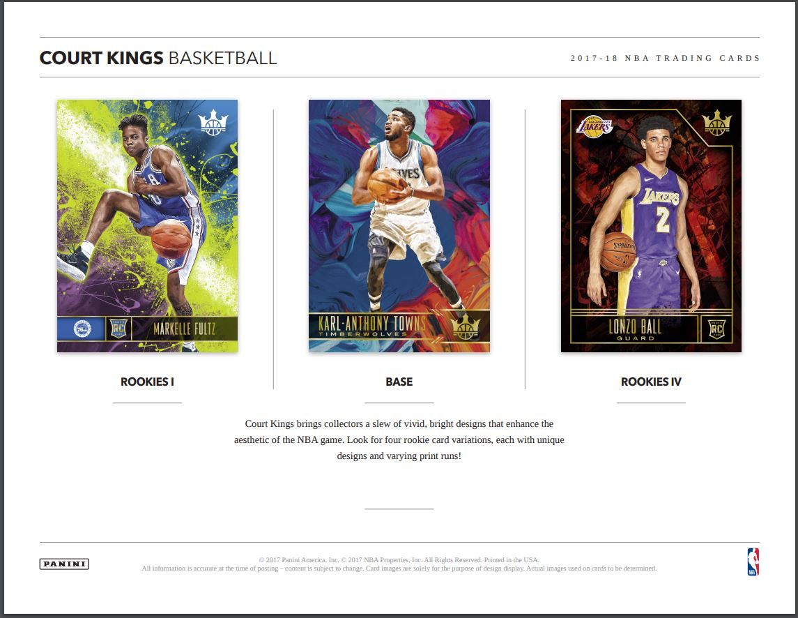 2017-18 Panini Court Kings Basketball Hobby (Box)