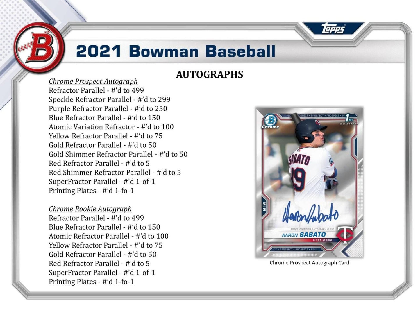 2021 Bowman Baseball Jumbo (Box)