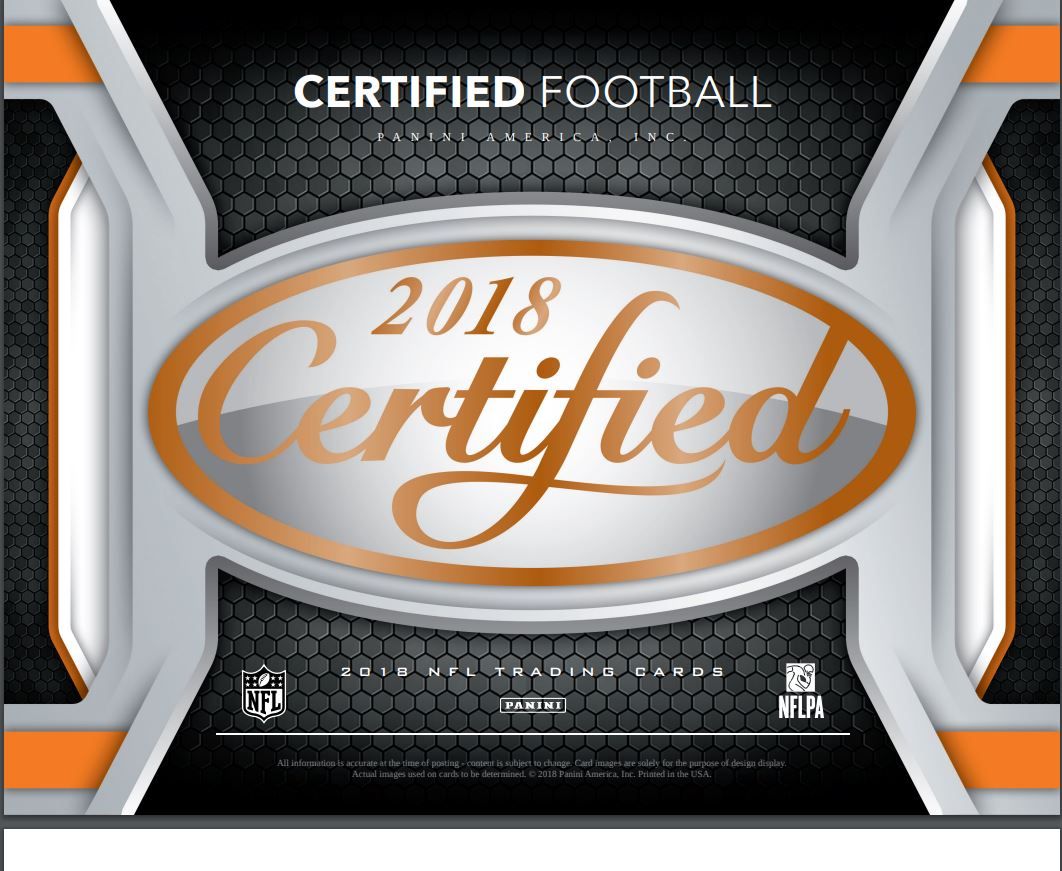 2018 Panini Certified Football Hobby (Box)