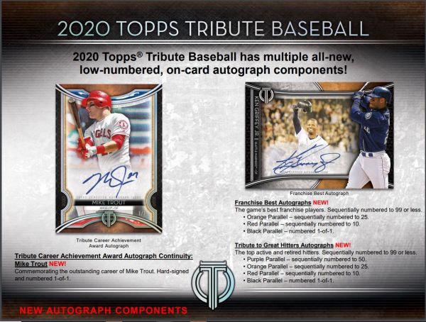 2020 Topps Tribute Baseball Hobby (Box)