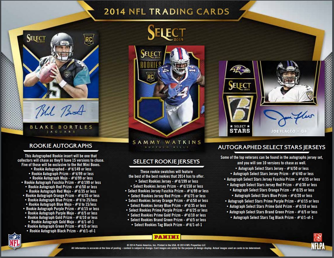 2014 Panini Select Football Hobby (Box)