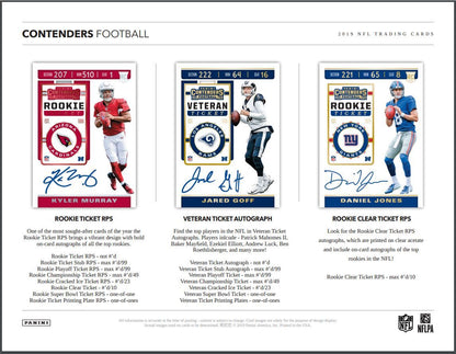 2019 Panini Contenders Football Hobby 12 Box (Case)