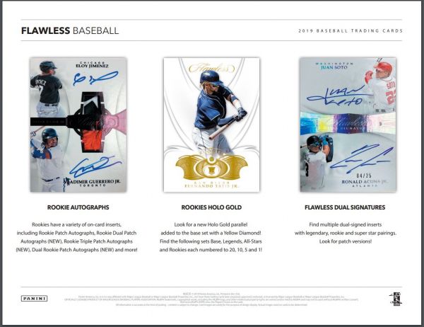 2019 Panini Flawless Baseball Hobby 2 Box (Case)