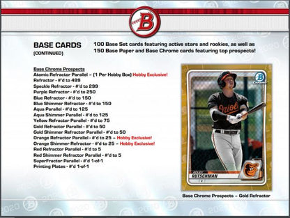 2020 Bowman Baseball Hobby (Box)