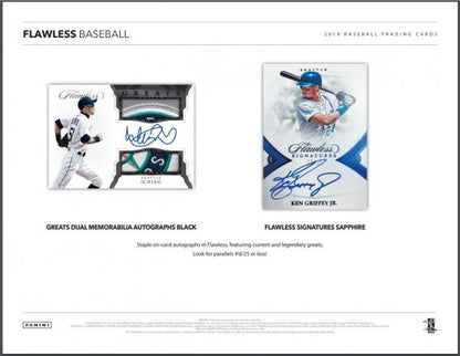 2019 Panini Flawless Baseball Hobby 2 Box (Case)