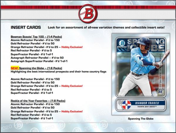 2020 Bowman Baseball Hobby (Box)