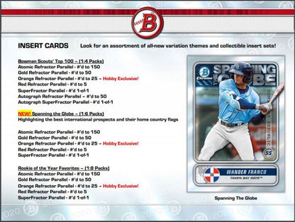 2020 Bowman Baseball Hobby 12 Box (Case)