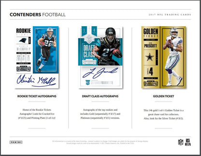 2017 Panini Contenders Football Hobby 12 Box (Case)