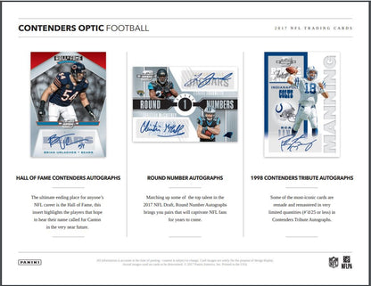 2017 Panini Contenders Optic Football Hobby (Box)