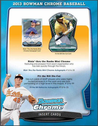 2013 Bowman Chrome Baseball Hobby 12 Box (Case)