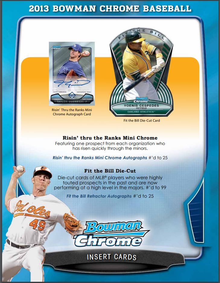 2013 Bowman Chrome Baseball Hobby (Box)