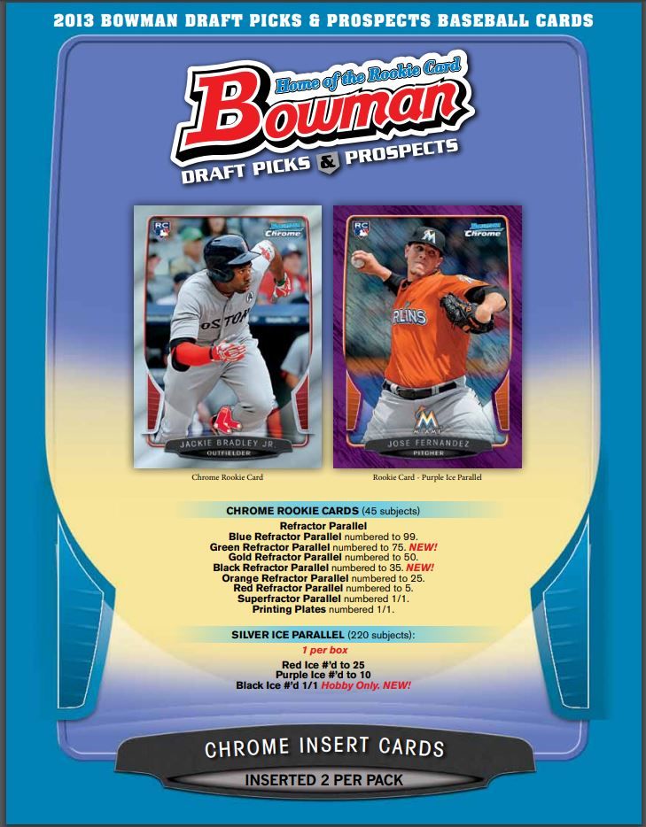 2013 Bowman Draft Picks & Prospects Baseball Hobby 12 Box (Case)