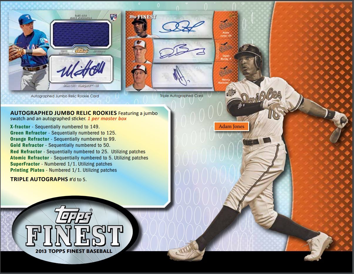 2013 Topps Finest Baseball Hobby (Box)