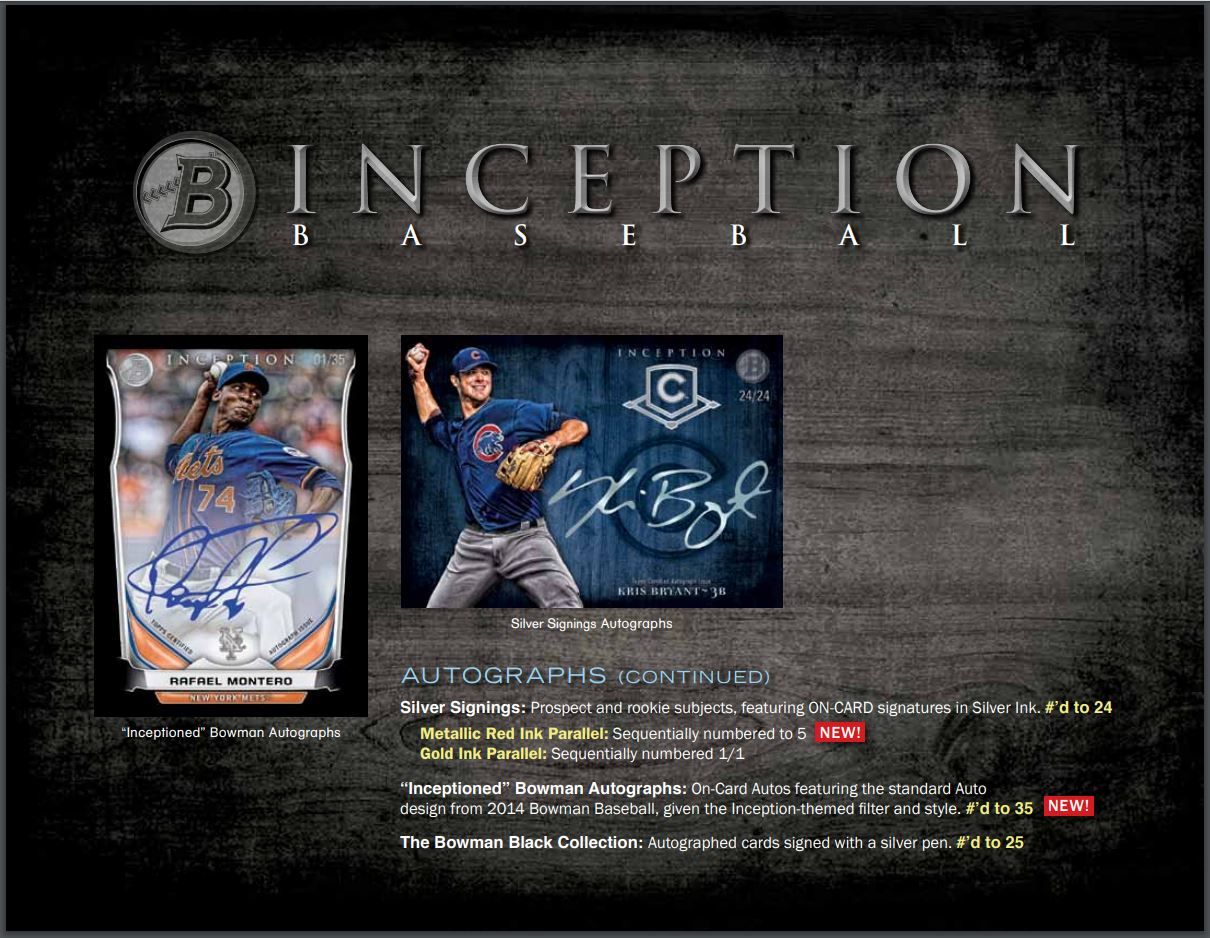 2014 Bowman Inception Baseball Hobby (Box)