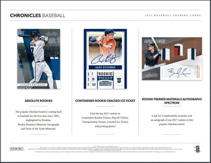 2017 Panini Chronicles Baseball Hobby 16 Box (Case)