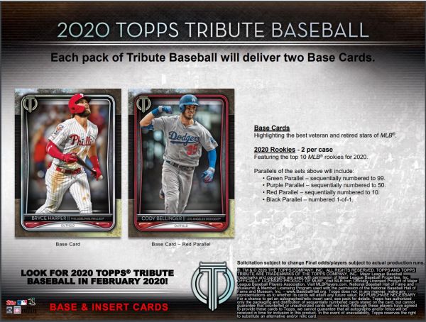 2020 Topps Tribute Baseball Hobby (Box)